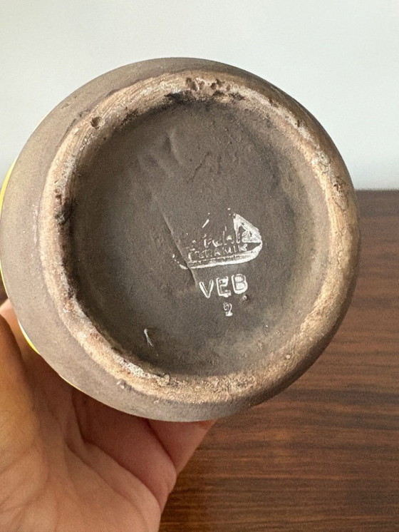 Image 1 of Vaso Strehla vintage retrò della Germania occidentale degli anni '60