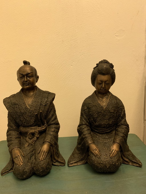 Japanische Bronzestatuetten