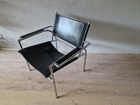 Vollenbrock Leolux Fauteuil 4735 Années 1980 – Chrome, Cuir (photo 3 of 10)