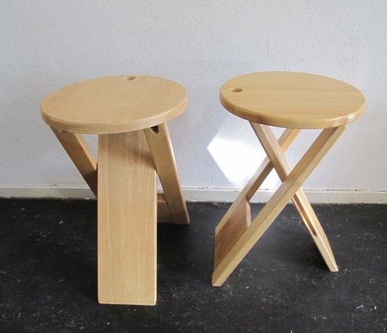Image 1 of 2x sgabelli pieghevoli TS di Roger Tallon, Adrian Reed, anni '70