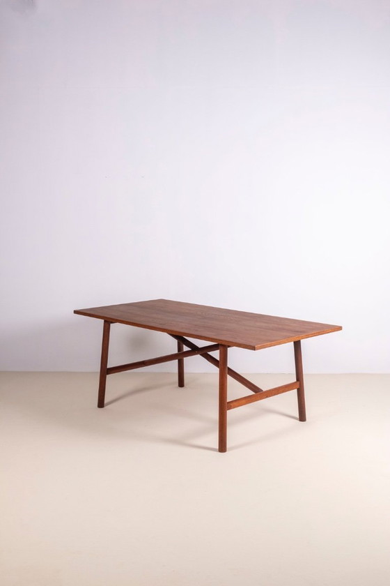 Image 1 of Dining Table in Oak by Danish Cabinetmaker, 1960s Denmark