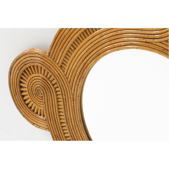 Image 1 of Vintage mirror in bamboo by Vivai Del Sud, Italy 1960