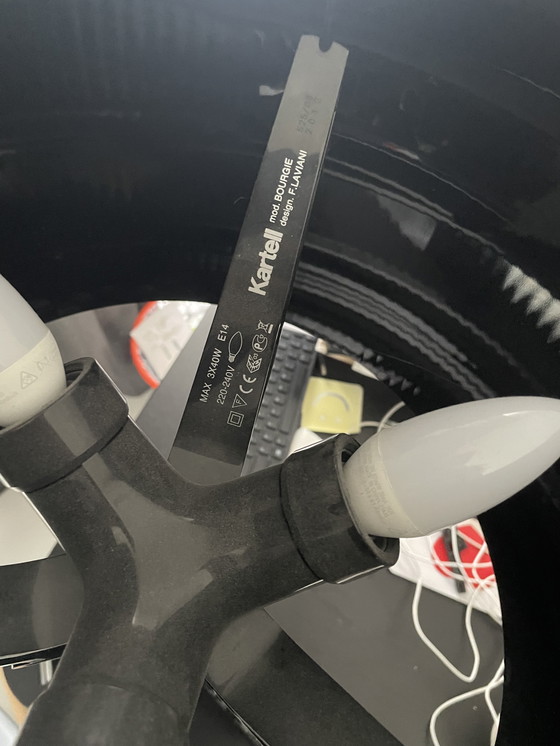 Image 1 of Kartell Bourgue schwarze Tischlampe