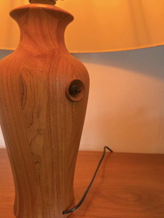 Image 1 of Lampe de table vintage XL en teck, Dyrlund '80