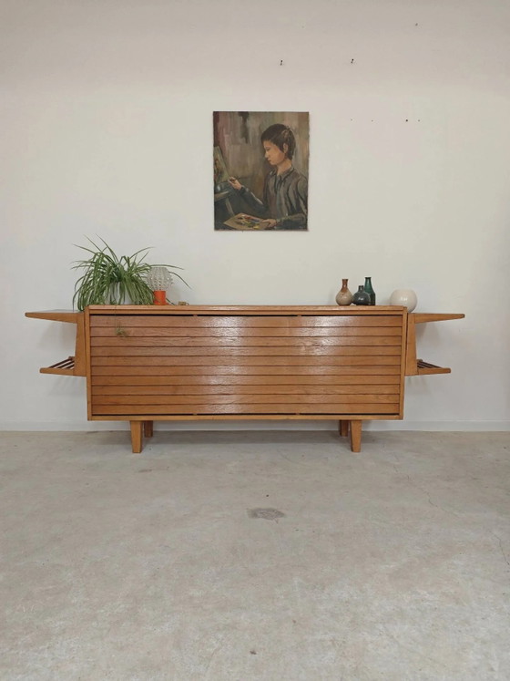 Storage chest for blankets or toys bar by Dyha Czech Republic 60, Storage cabinet, Wood, Mid Century Modern (photo 17 of 40)