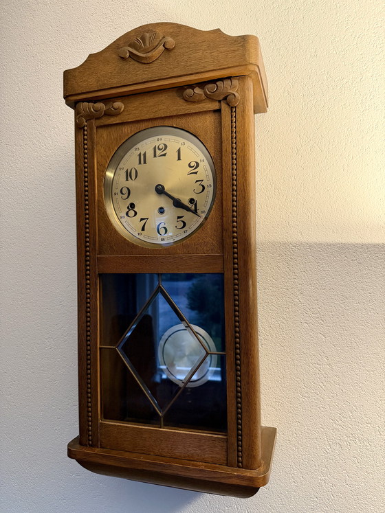 Image 1 of Antieke wandklok meerstemmig slagwerk uitmuntende conditie 