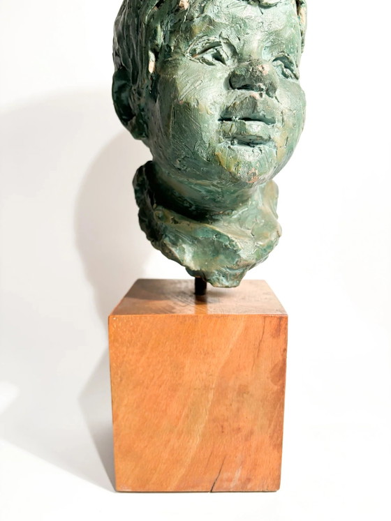Bruno Bambacaro 1970s Terracotta Bust Sculpture of a Young Man (photo 3 of 15)