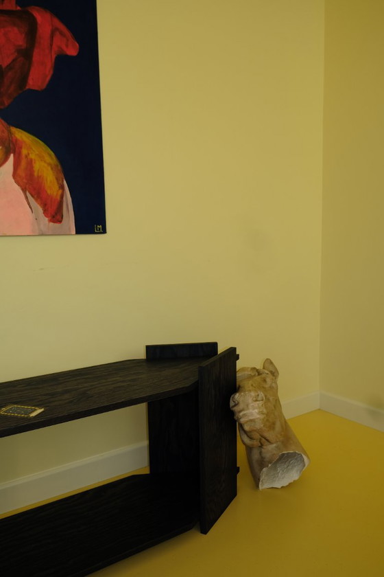 Handmade Custom Design Dressoir / TV-Meubel – Diepzwart/Donkerblauw Hout – Other, Wood (photo 4 of 5)