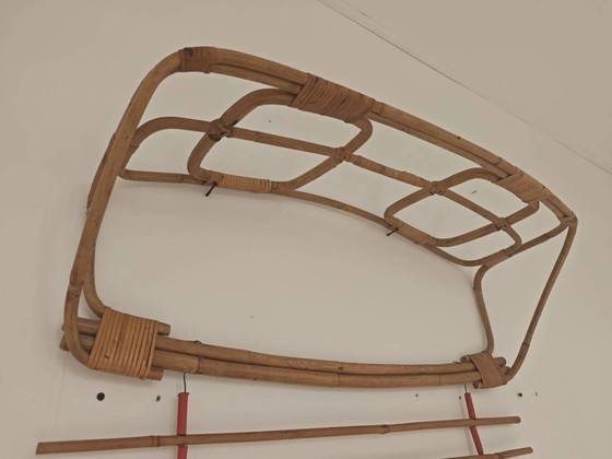 Appendiabiti a parete in rattan, Cecoslovacchia 1960 – Wicker, Vintage (photo 6 of 24)