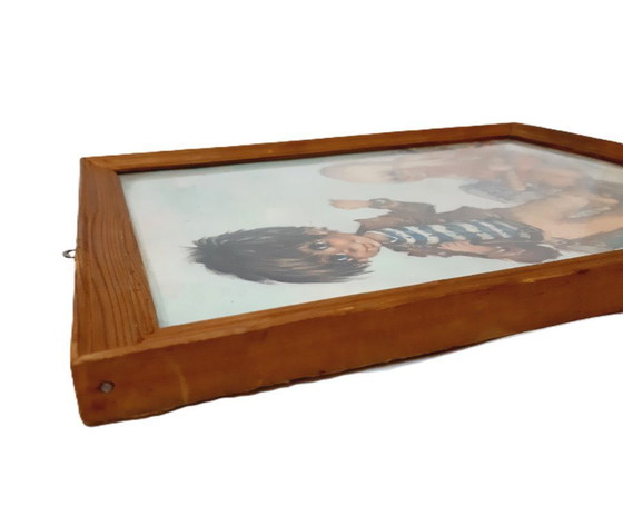 Image 1 of Stampa artistica vintage "Big Eye Art" o "Poulbot"