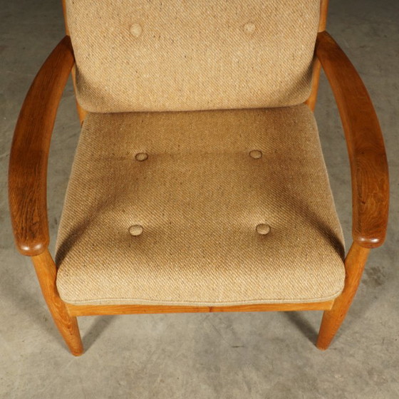 Poltrona vintage – Rovere – Scandinavia – Anni '60 – Poltrone, Textile (photo 11 of 15)