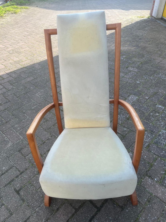 Image 1 of 2 x Sydney-Schaukelstuhl aus Sansibar-Kirschholz