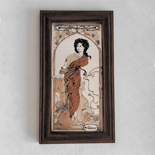 Spiegel met Belcor Lingerie Advertentie