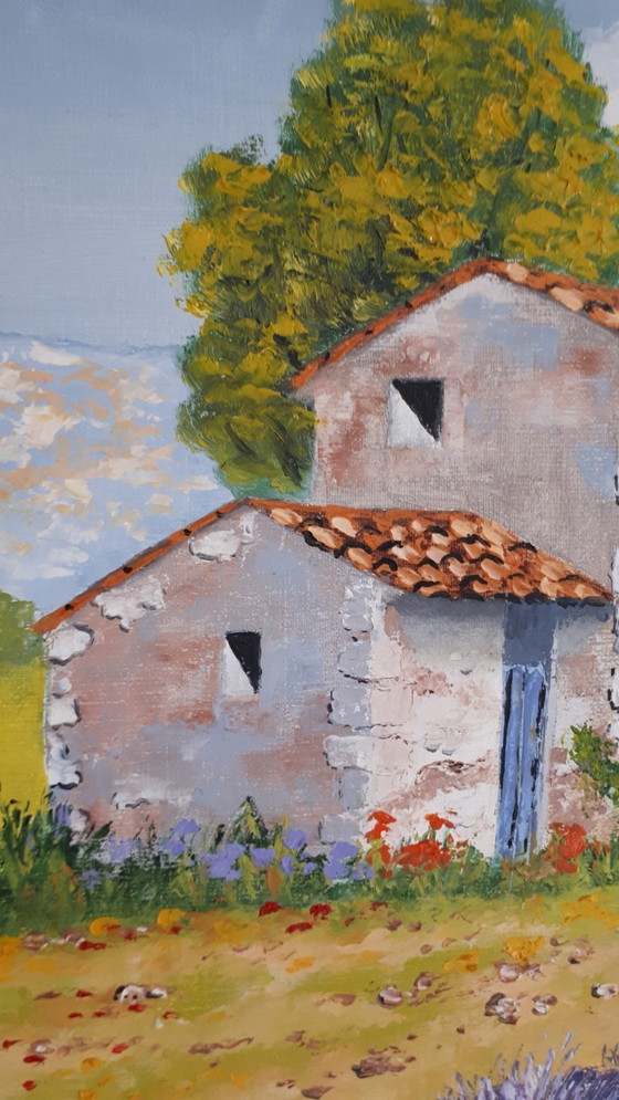 Image 1 of Gérard COLEY - De lavendelboerderij - Schilderij van de kunstenaar