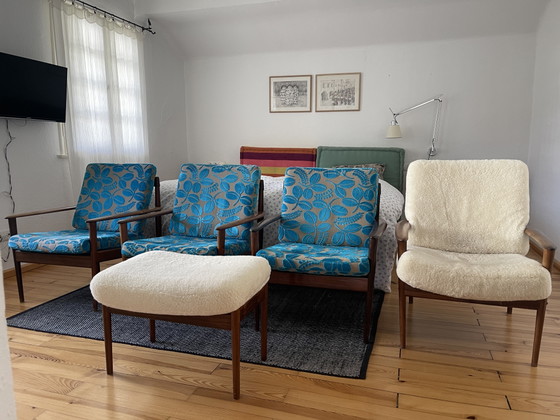 Image 1 of Rosewood lounge chair by Grete Jalk