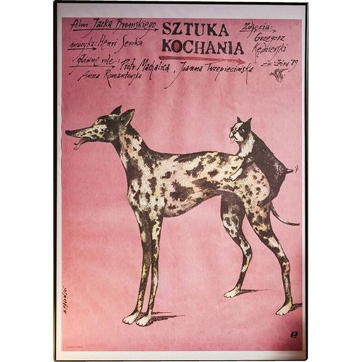Vintage-Filmplakat "Sztuka kochania", Polen 1989