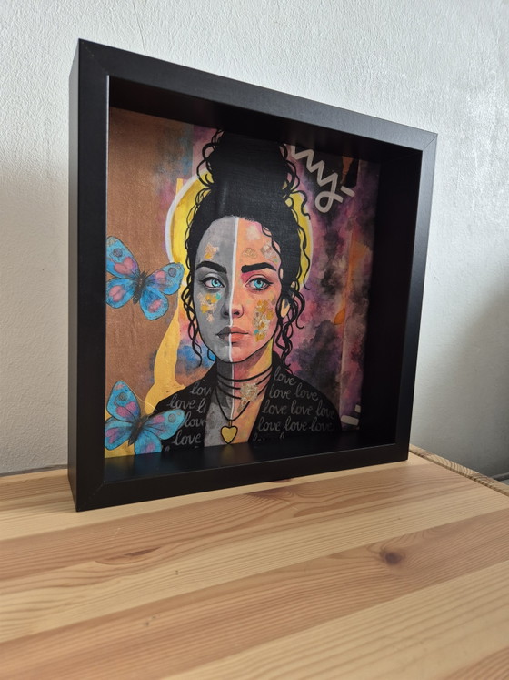 Image 1 of Unknown mixed-media painting