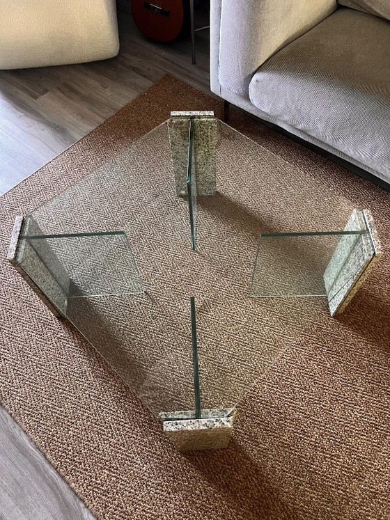 Vintage 70s Brutalist Coffee Table – Willy Ballez inspired, Stone (photo 4 of 11)