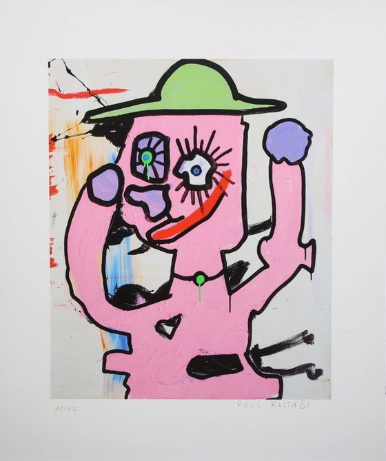 Image 1 of Paul Kostabi "Dulce rendición, 2016". Firmada y numerada a mano, aquí número 11/15.