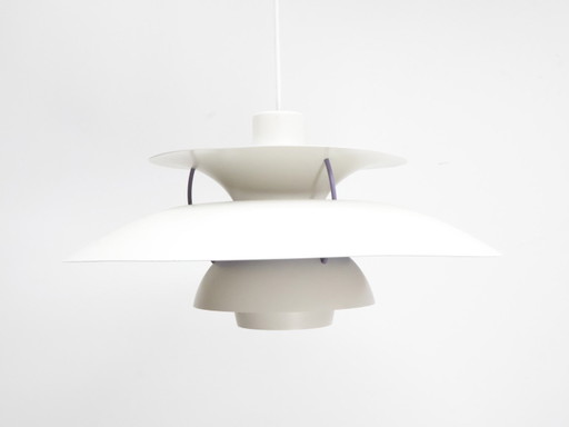 Vintage Pendant lamp / metal / white blue / Poul Henningsen for Louis Poulsen model PH5