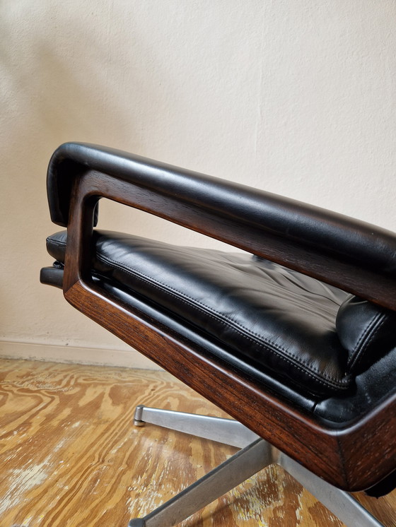 Image 1 of Strässle King Chair & King Pouf - 1960s