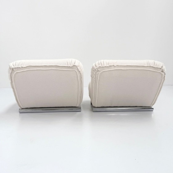 Image 1 of Ein Paar Lounge-Sessel von Giuseppe Munari für Poltrona Munari, 1970er Jahre