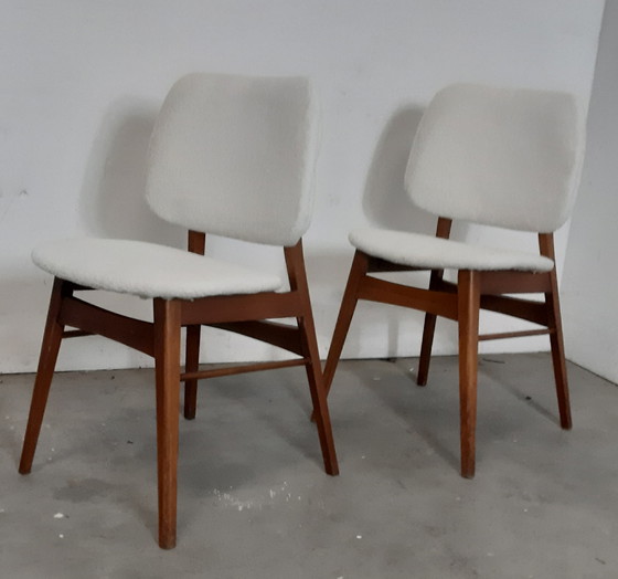 Image 1 of Set of 2 Danish design chairs REFURBISHED sustainable choice!