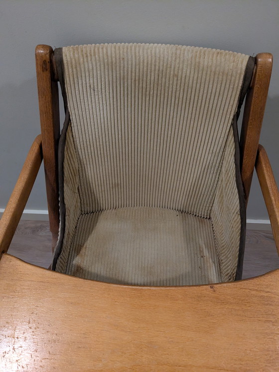 Image 1 of Vintage houten kinderstoel, Wehrli, inklapbaar antiek retro