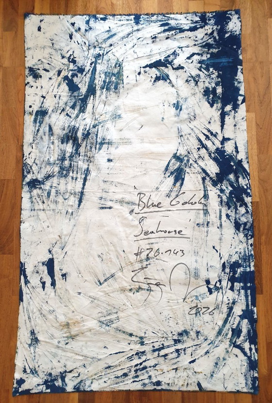 Jürgen Angeler - Blue Golden Seahorse – Paintings & Drawings, Canvas (photo 8 of 30)