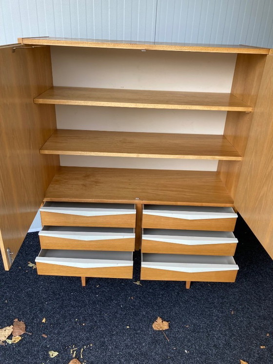 Image 1 of Mid Century vintage kledingkast Hellerau Franz Ehrlich