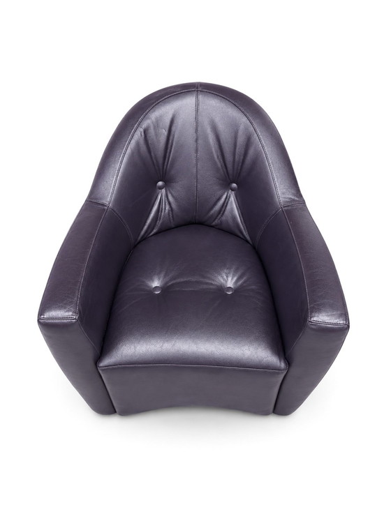 Leolux Carabas Fauteuil Cuir Aubergine – Leather (photo 3 of 7)