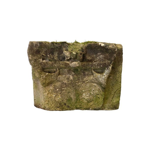 Antiek Frans zandstenen bouwelement, 16e/17e eeuw