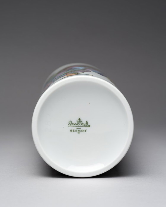 Image 1 of Rosenthal “Bulls” & “Roosters” Designer Vase Duo Cuno Fischer & Bjørn Wiinblad