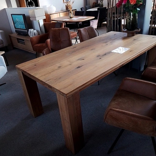 Private Label Steamed Oak Dining Table - 200x100