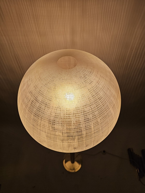 Image 1 of Italienische Stehlampe aus Glas und Messing