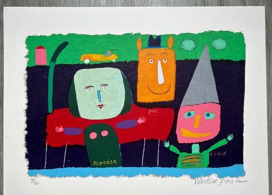 Image 1 of Serigrafía Wouter Stips - Familia