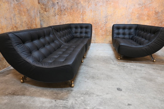 Chaiselongue Montis Quintus uniche ristrutturate + divano – Divani modulari, Pelle, Modern (photo 3 of 14)