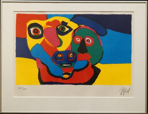 Karel Appel (CoBrA) - 'Three Faces'