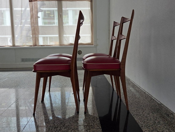 Image 1 of 4 sedie in teak di metà secolo