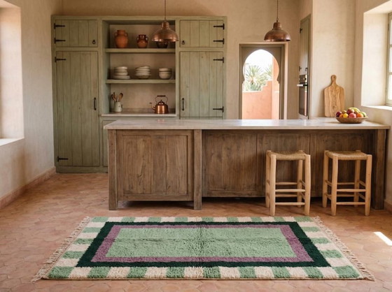 Image 1 of Marokkaans Berber tapijt, gedecoreerd, 200 cm x 300 cm