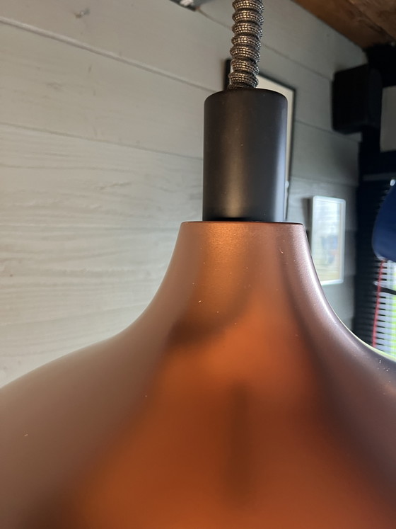 Vintage Dijkstra Space Age-hanglamp, koperkleurig metallic – Dijkstra Lampen, Hanglampen (photo 4 of 10)