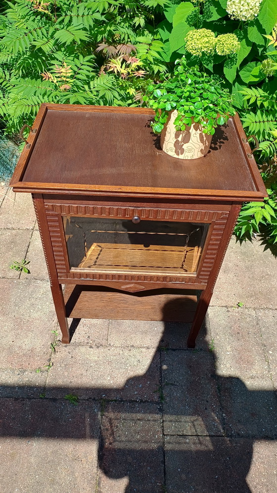 Image 1 of Mobiletto da tè Art Déco della scuola di Amsterdam