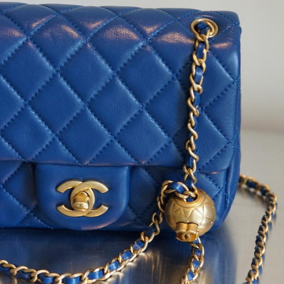 Image 1 of Chanel Square Mini Pearl Crush Bag