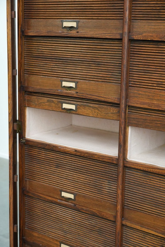 Image 1 of Antique filing cabinet / notary cabinet made of oak from the late 19th / early 20th century