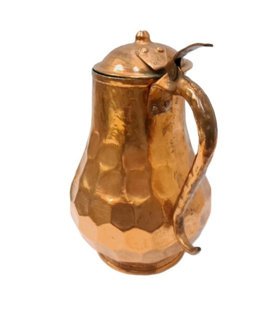 Image 1 of Brocca in rame d'epoca con coperchio
