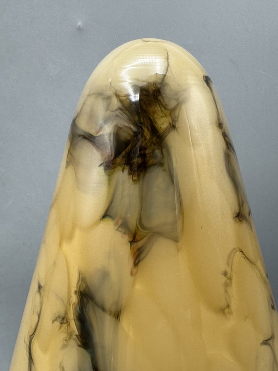 Image 1 of Vintage tafellamp met marmeren glazen kap – AGI Almelo (ca. 1970s)