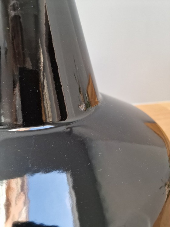 Schwarzer Emaille Pendelleuchten Schirm Louis Poulsen? – Metal (photo 4 of 6)