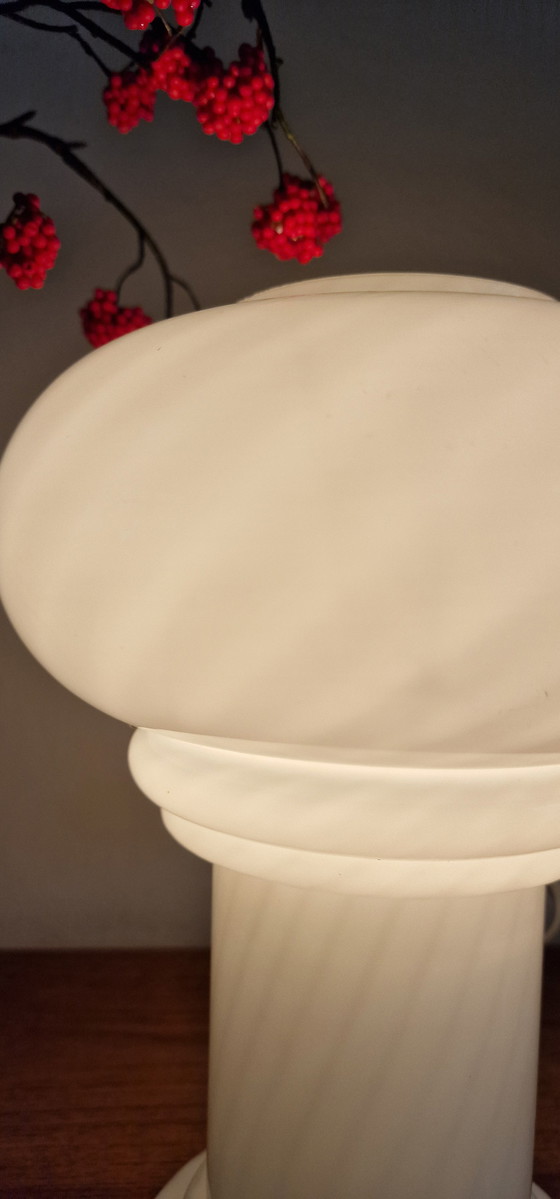 Image 1 of Murano swirl table lamp midcentury