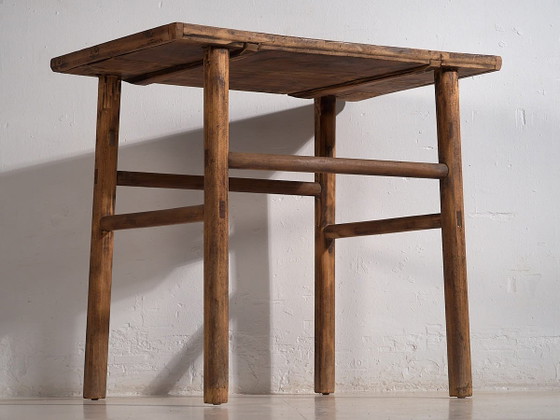 Grote antieke bijzettafel (ca. 1920) #34, Consoles, Hout, Bruin, Rustic (foto 13 van 21)