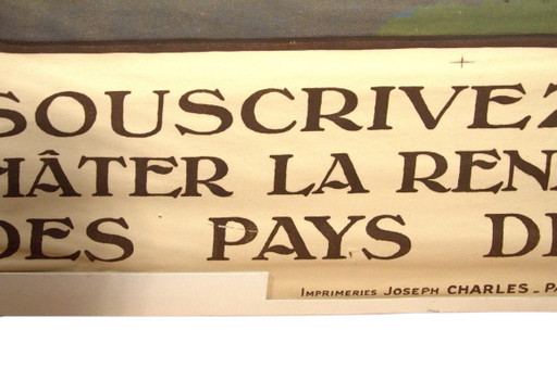 Póster original Papel Sobre Cartón “Crédit National”, Constant Duval, Imprimeries Joseph Charles, París, (photo 2 of 5)